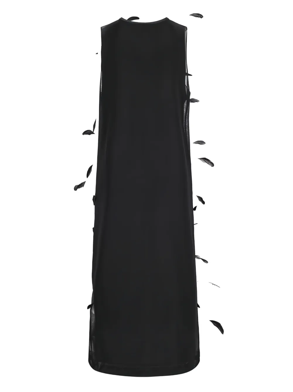 Jil Sander Mouwloze maxi-jurk - Zwart