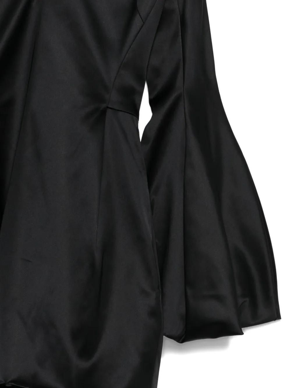 Genny V-neck Mini Dress In Black