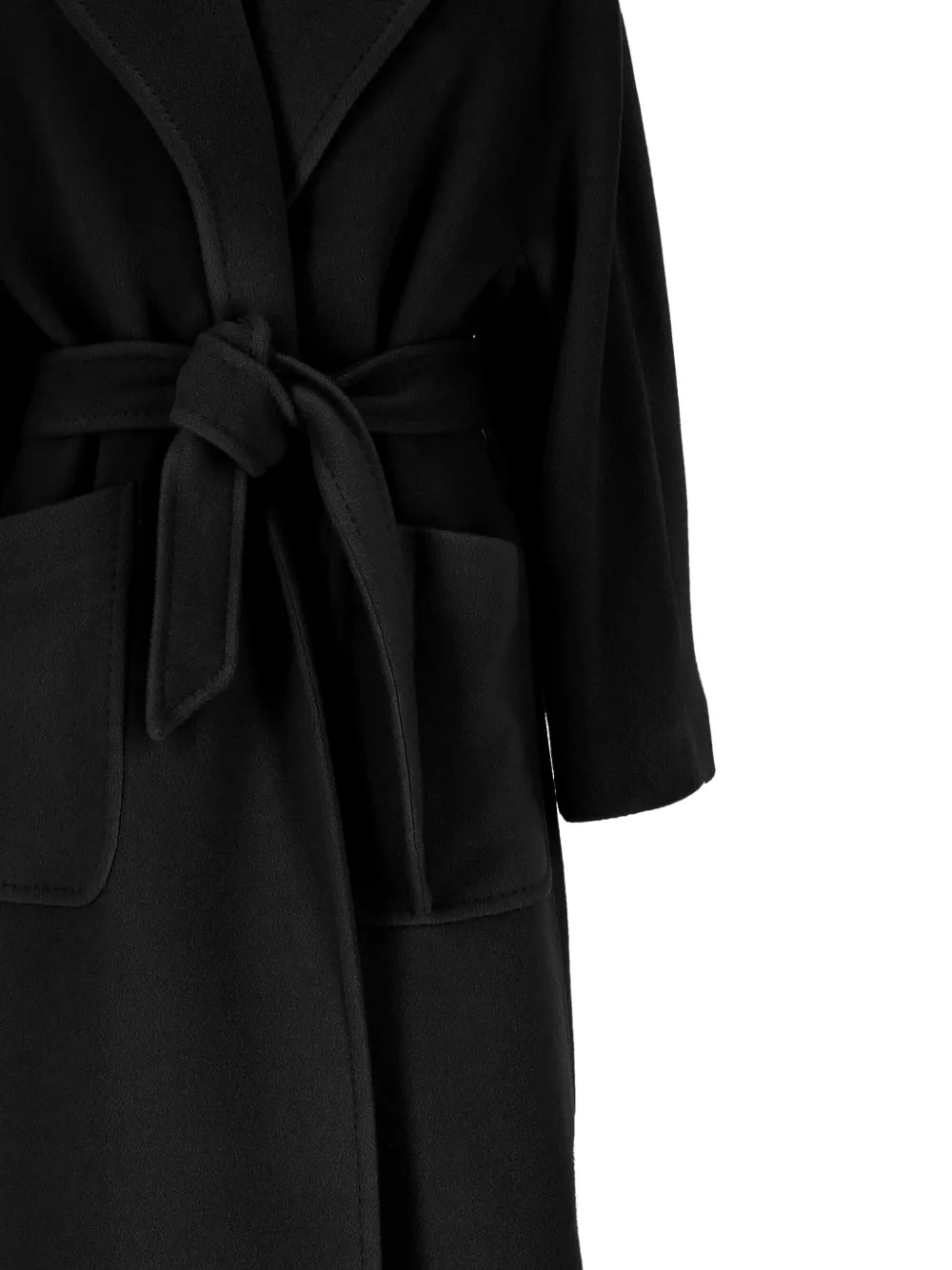 Tagliatore Maxi Coat With Belt Loops And Pockets In Black