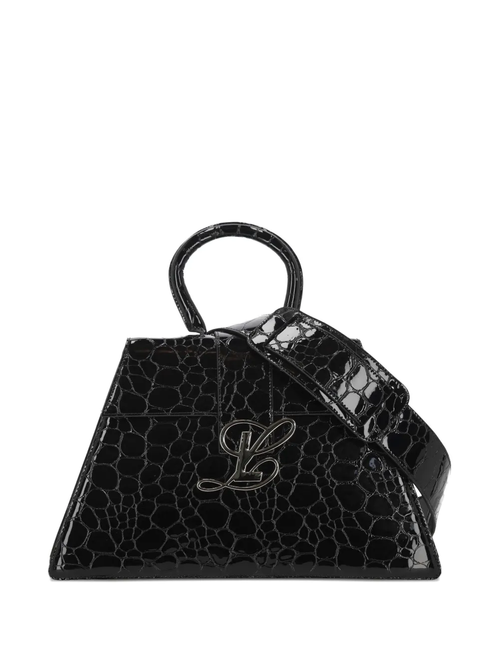 Luar Logo Embossed Tote Bag In Black