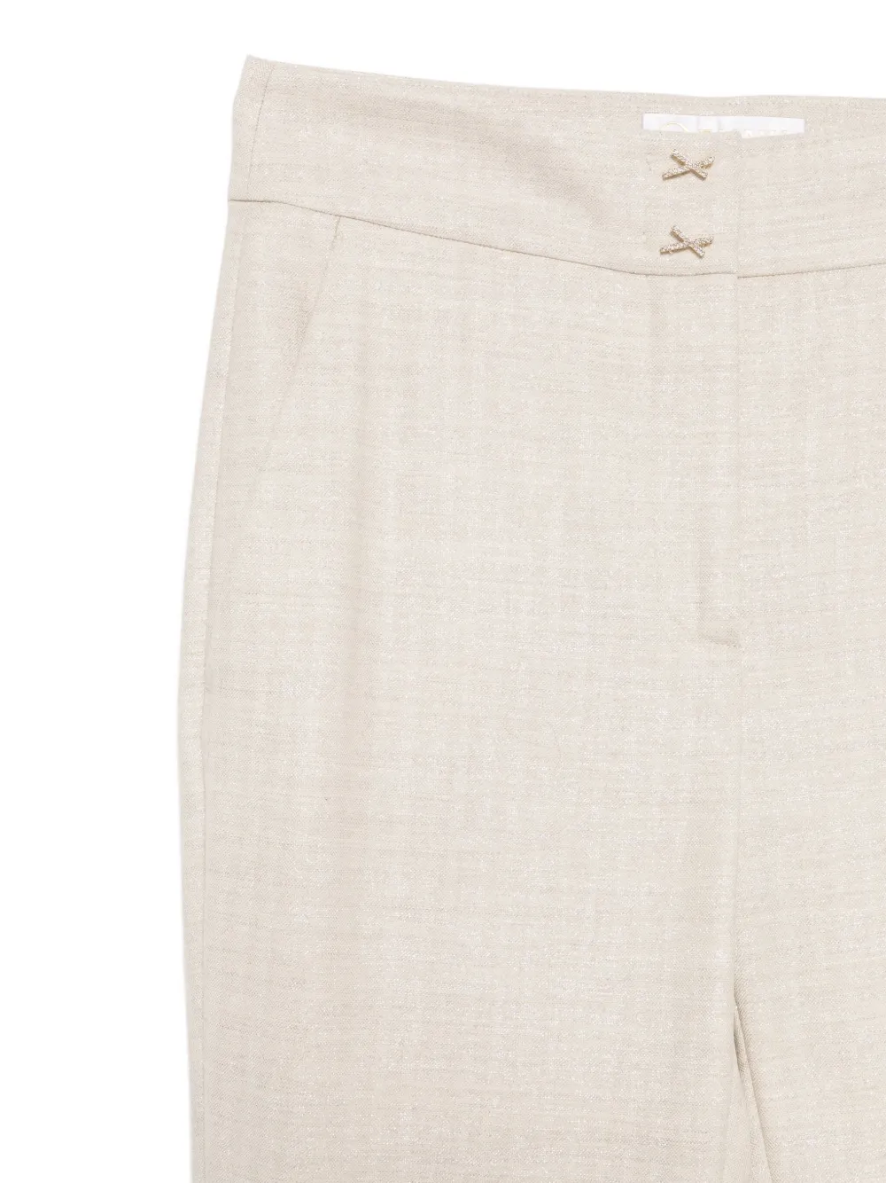 Genny Buttoned Trousers In Neutral