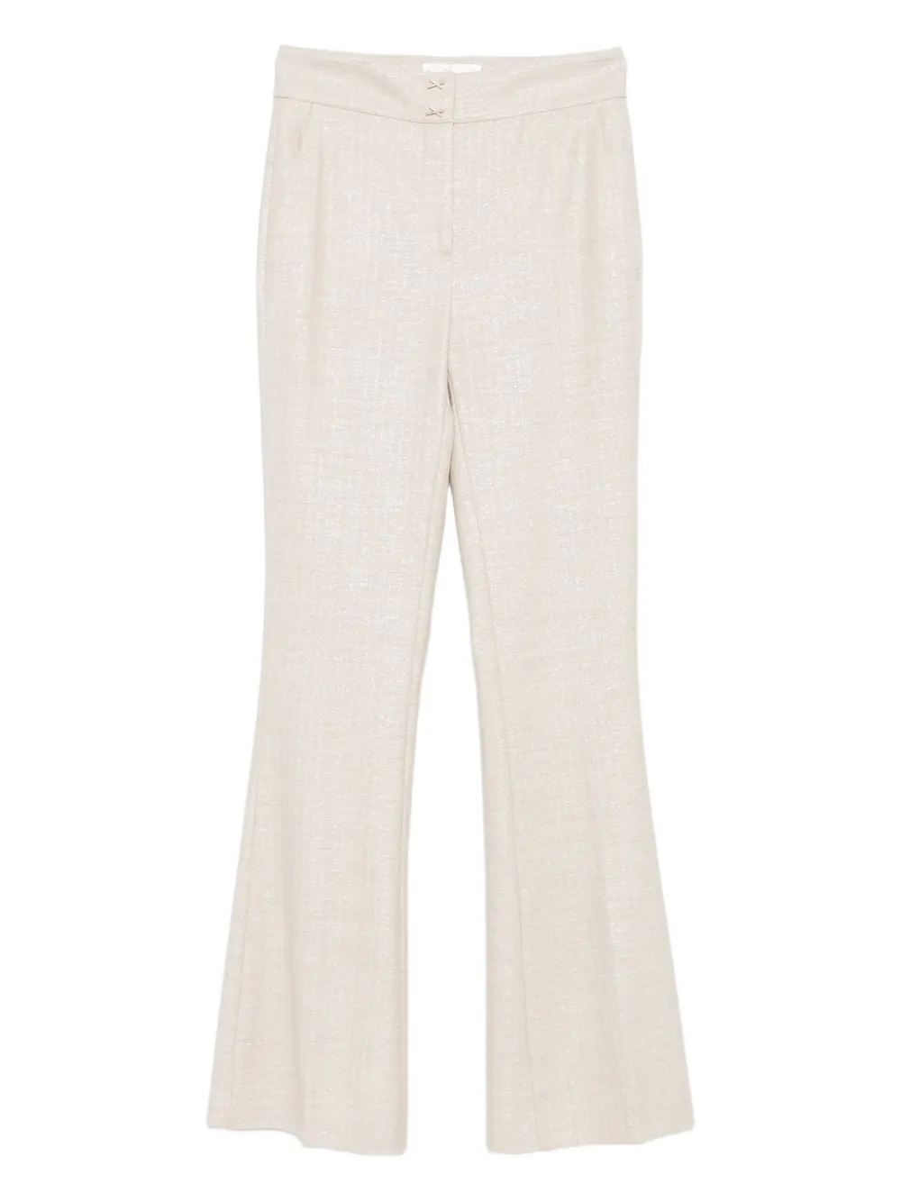 Genny Buttoned Trousers In Neutral