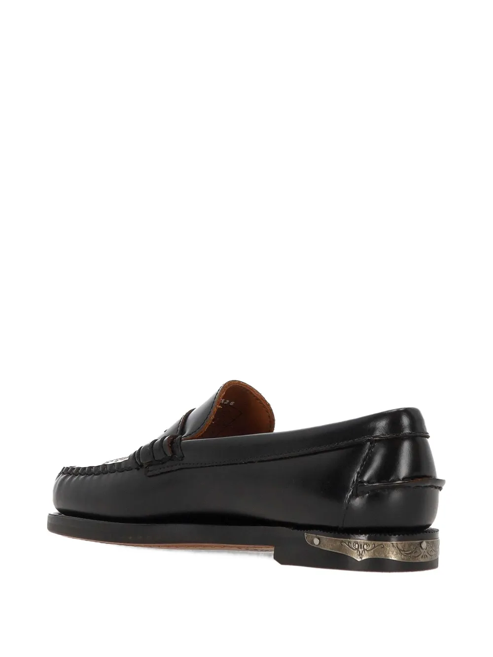 Sebago Loafers met geborduurd detail Zwart