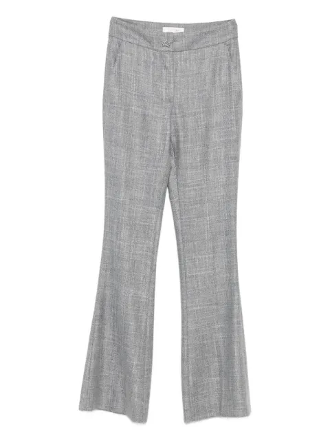 Genny mélange-effect trousers