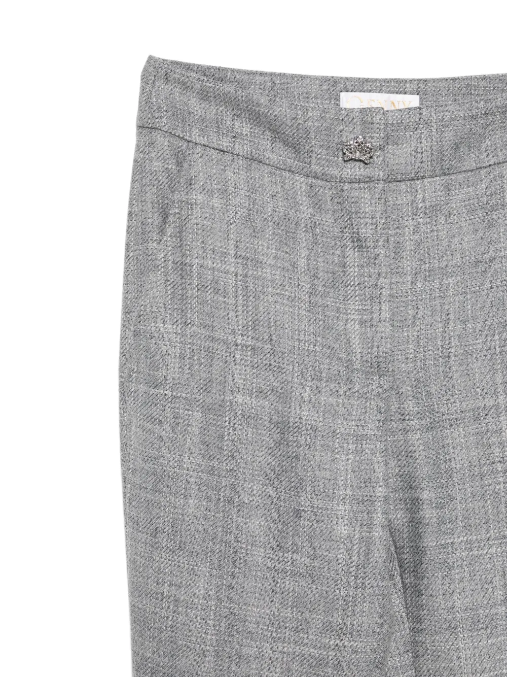 Genny Broek met gemêleerd-effect Grijs