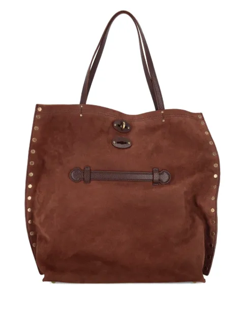 Zanellato bolso shopper A'spasso® mediano de piel con apliques