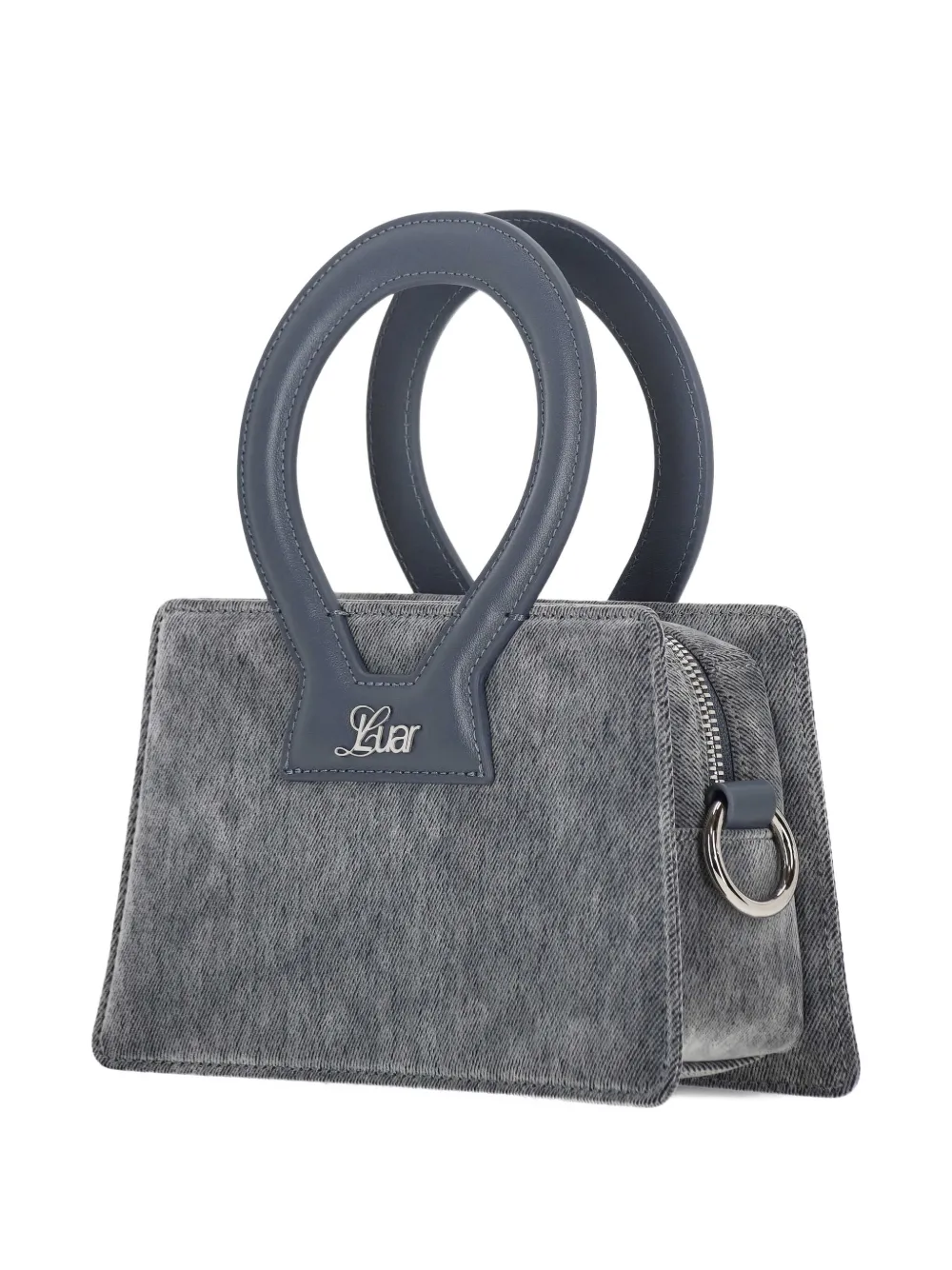Luar Enzyme Round-handle Logo Tote Bag In Gray