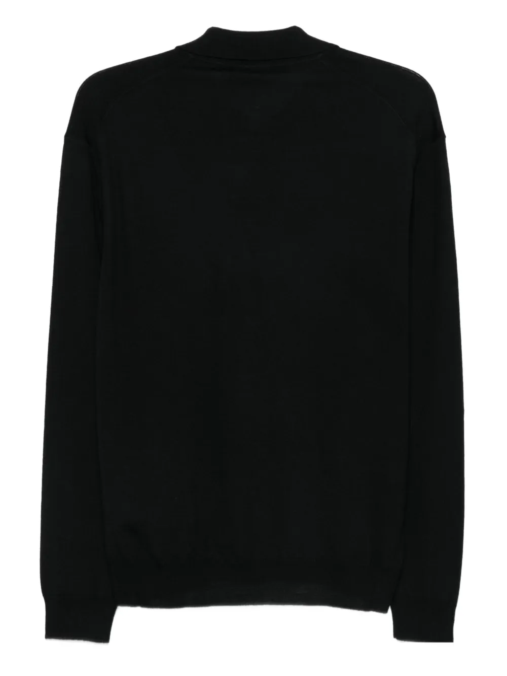 Altea polo-collar sweater - Zwart