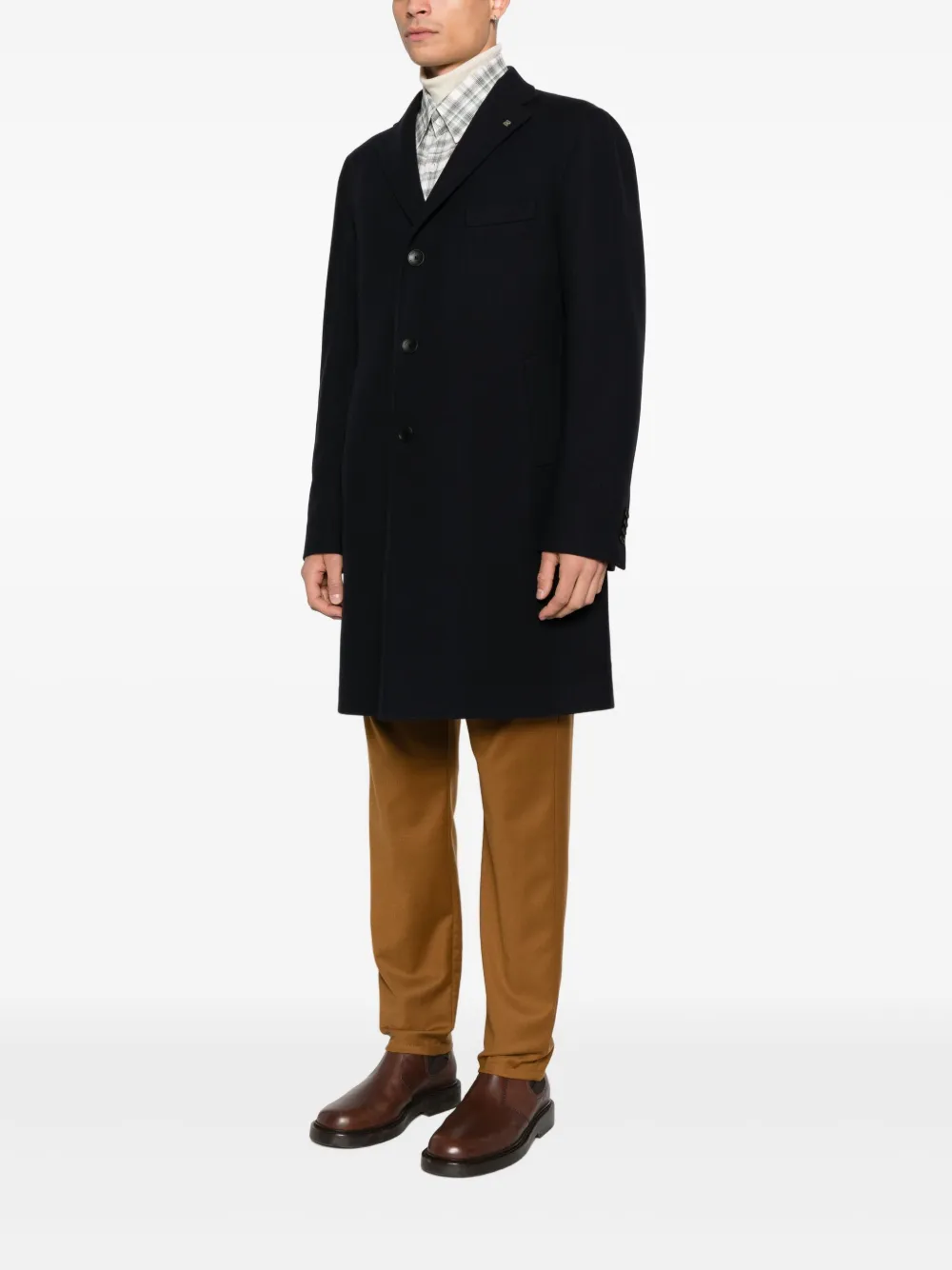 Tagliatore Button-up jas Zwart