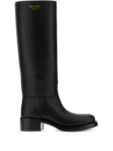 Prada leather boots