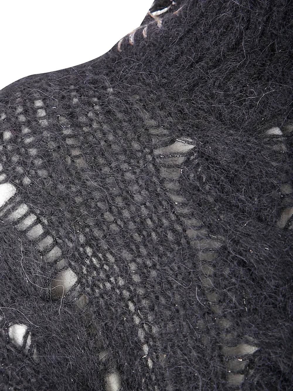 Handmade Cecile Cable-knit Sweater In Gray