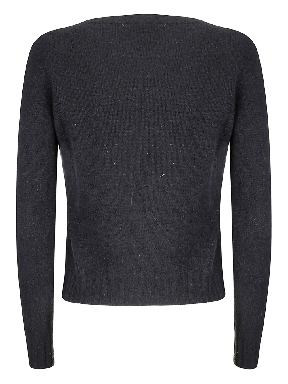 Handmade Round-neck Sweater In Black