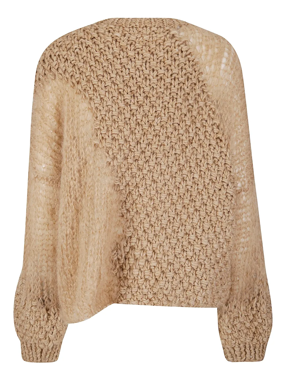 Handmade Butto-fastening Cardigan In Brown