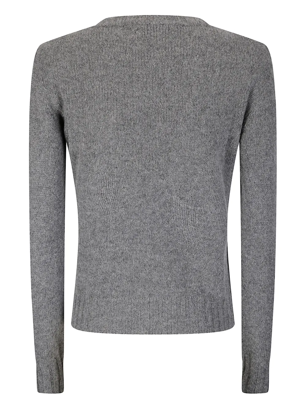 Handmade Round-neck Sweater In Gray