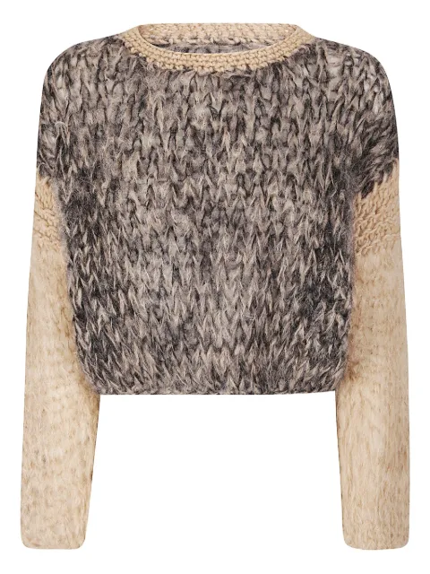 Handmade long-sleeve knit sweater