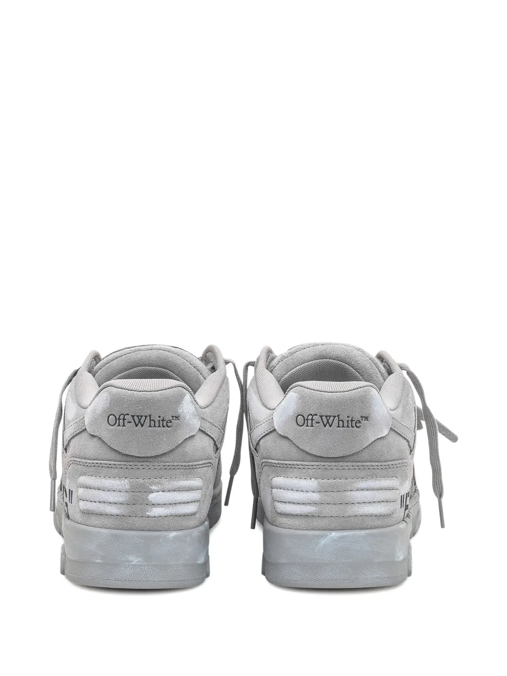 Off-White low-top lace-up sneakers Grijs