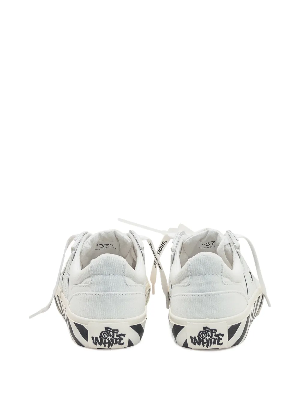 Off-white Lace-up Low-top Sneakers In White
