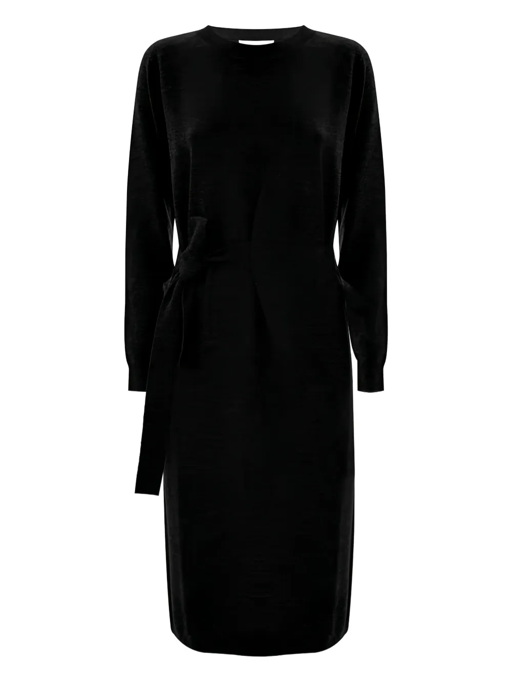 Kocca Caritea tie-waist midi dress - Zwart