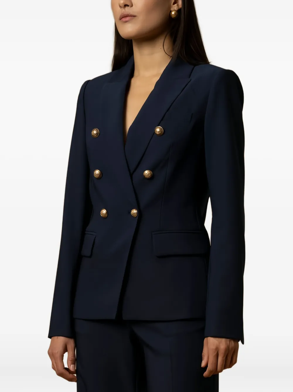 Kocca Sakura Double-breasted Blazer In Black