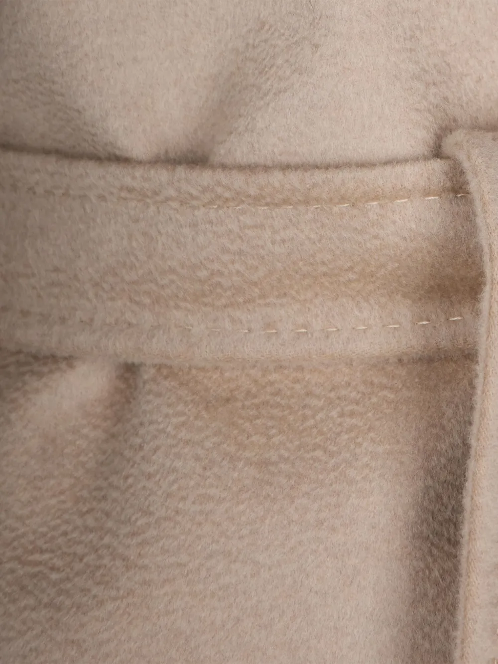 Max Mara Belted Virgin-wool Coat In Neutral