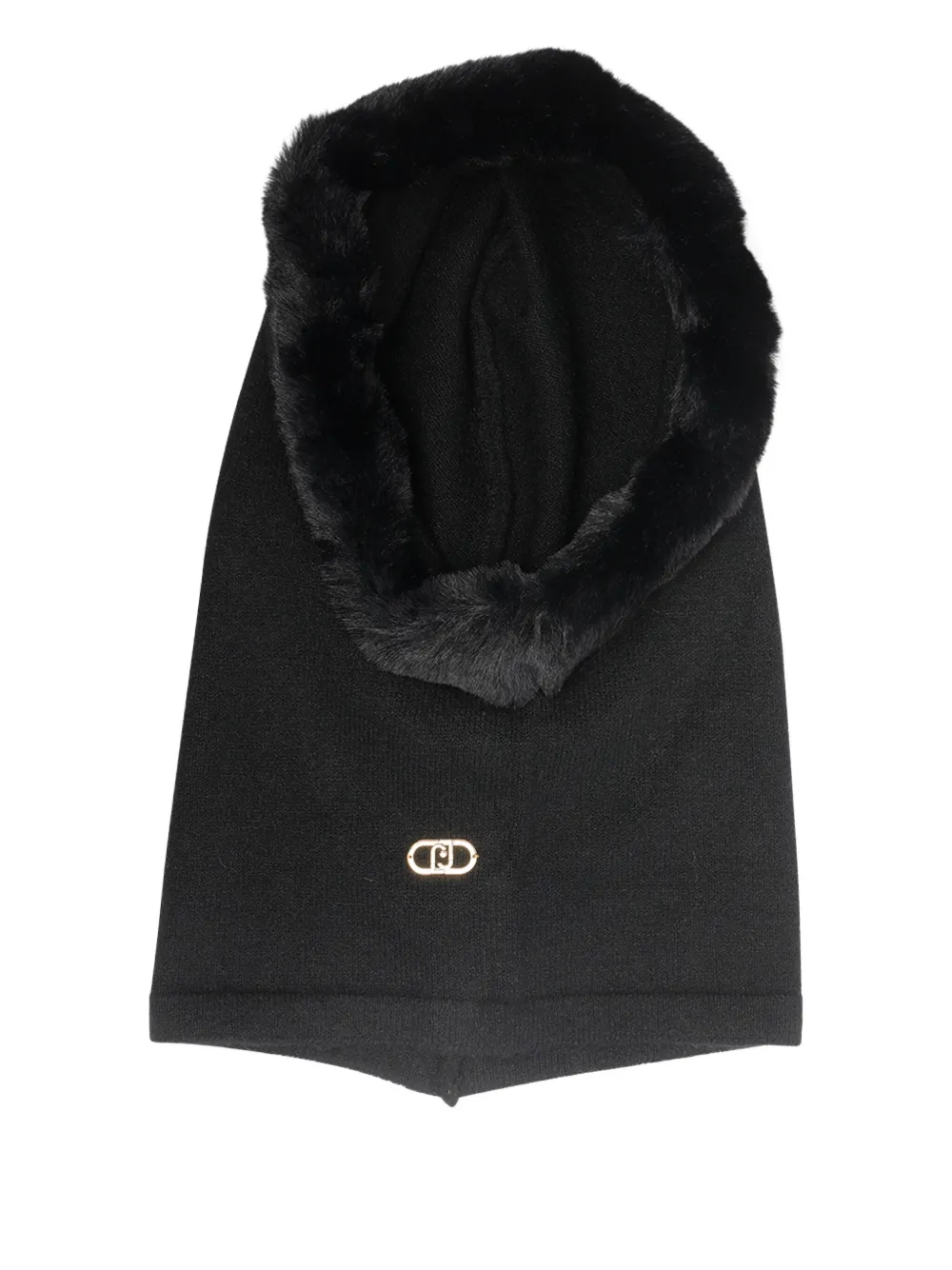 LIU JO logo-plaque balaclava - Zwart