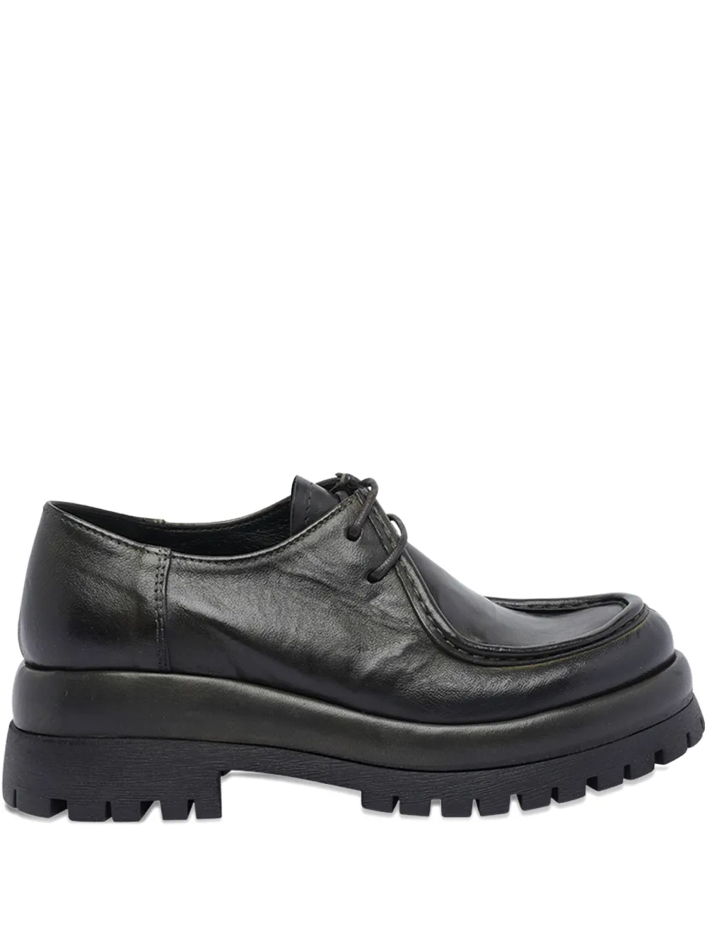 Pawelk's Cru Lace-up Round-toe Derby Shoes In Black