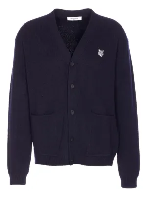 Emporio Armani Cardigan De Lã Virgem | Azul | FARFETCH BR