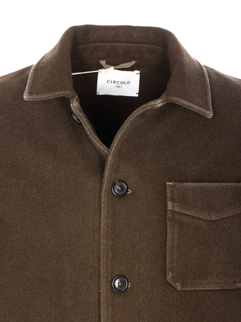 Circolo 1901 Shirtjack met zak met knopen Groen