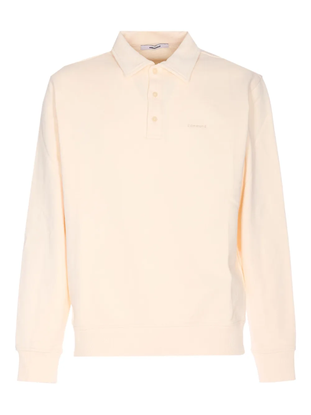 Edmmond Studios Embroidered logo polo shirt | Neutrals | Image 1