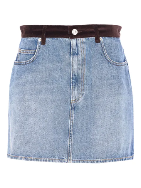 Marni denim mini skirt