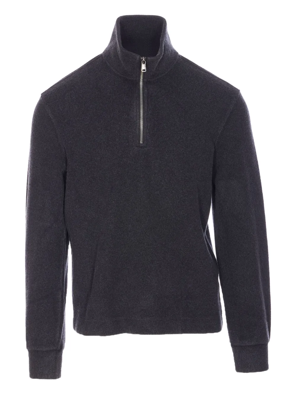 Circolo 1901 Half-zip High-neck Sweater In Gray