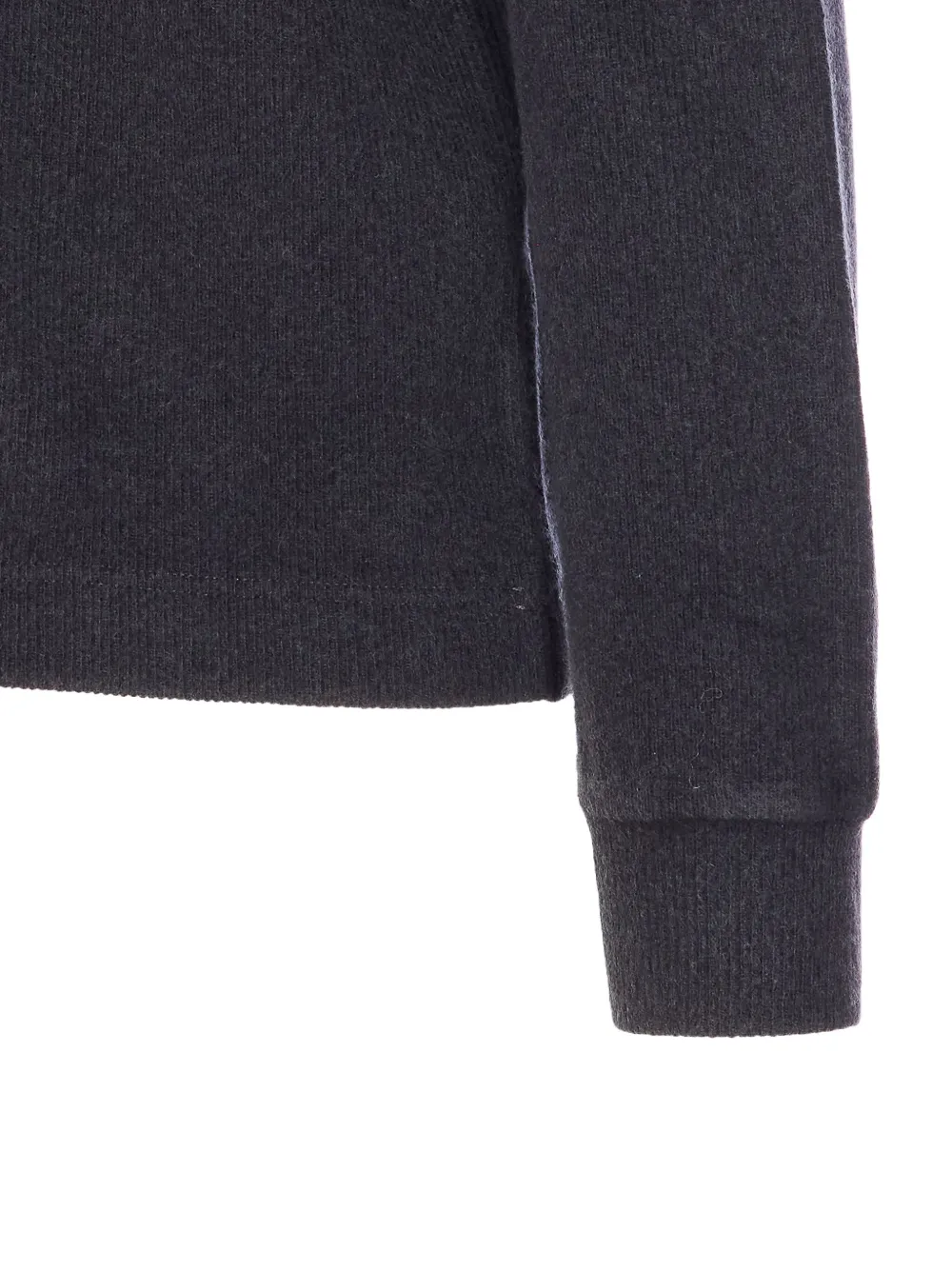 Circolo 1901 Half-zip High-neck Sweater In Gray
