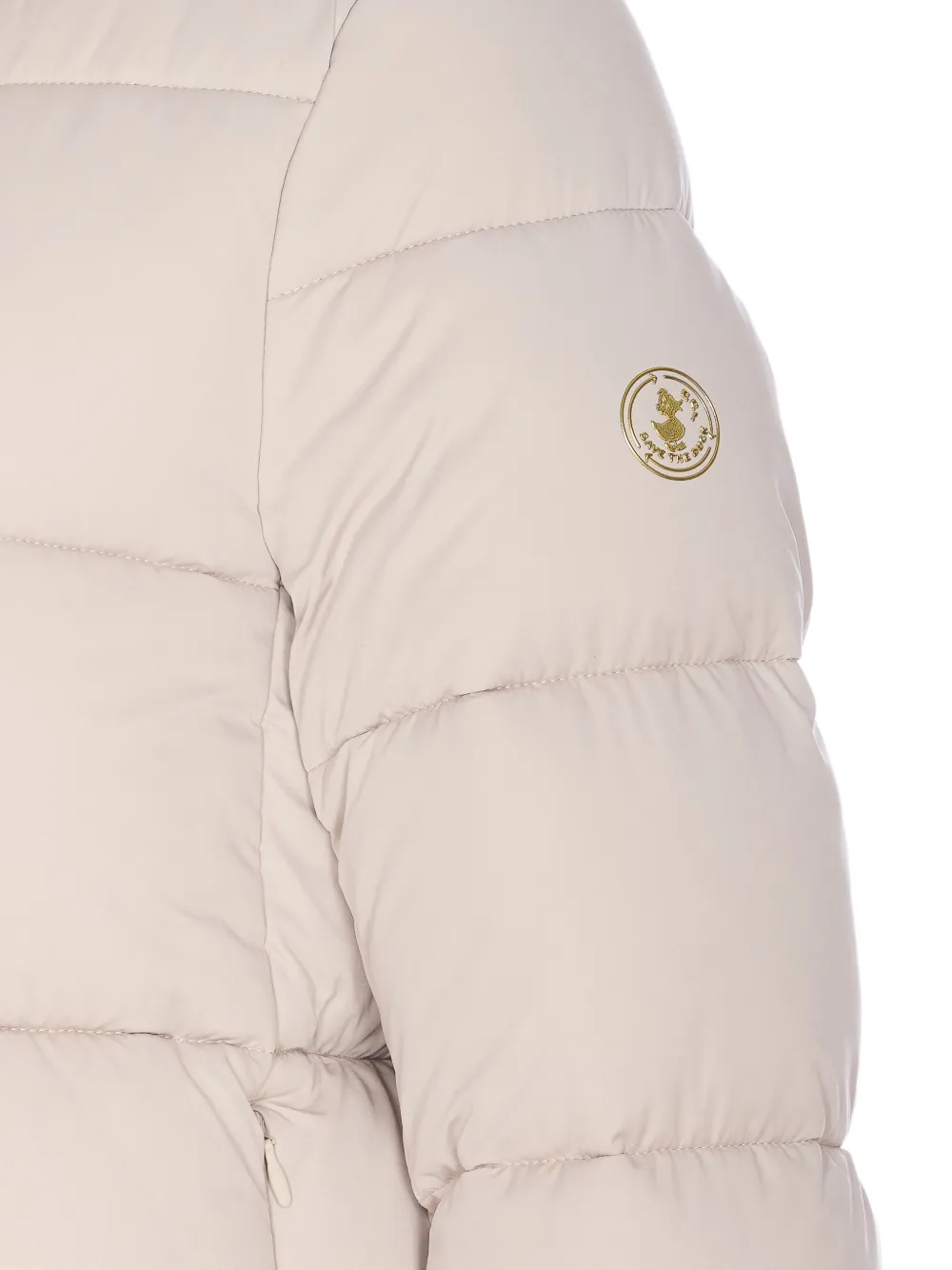 Save The Duck Removable-hood Padded Jacket In Neutral