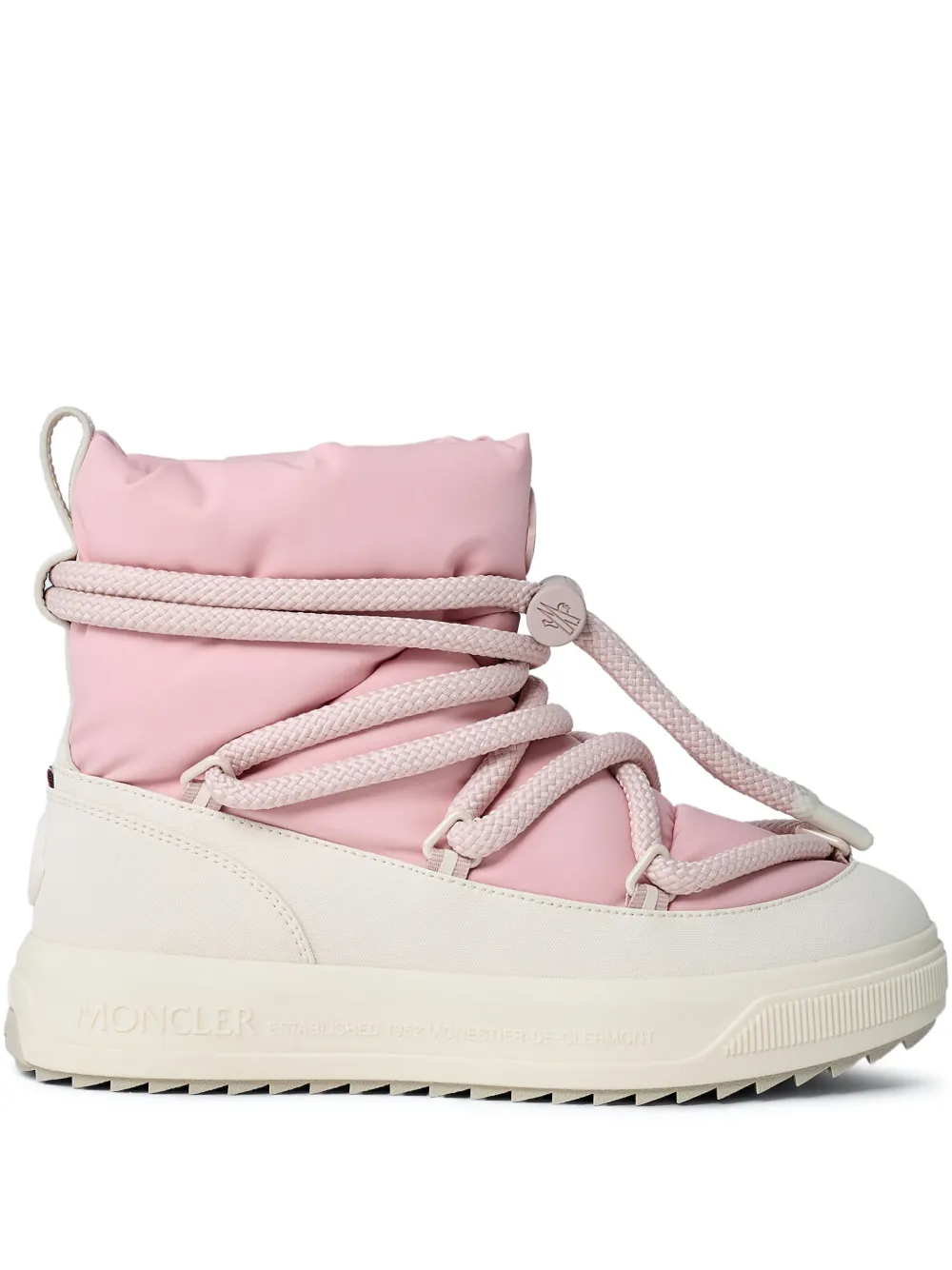 Moncler botas capitonadas con agujetas | rosado | Image 1