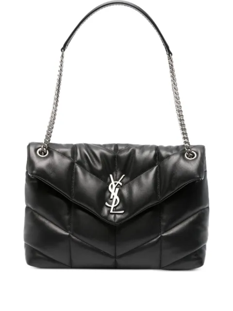 Saint Laurent bolsa de hombro Loulou mediana