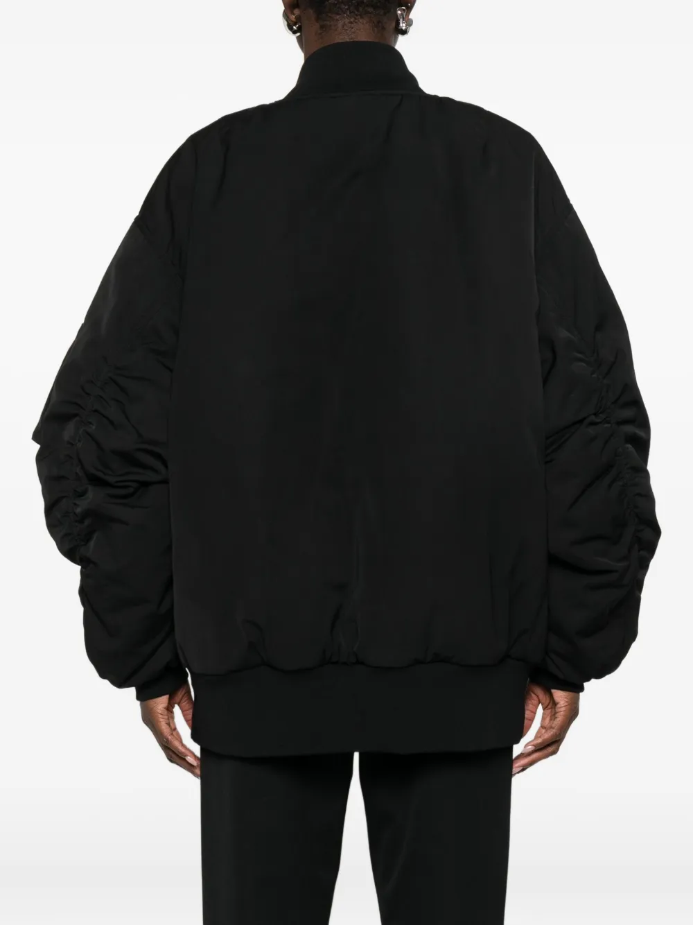 Dolce & Gabbana Zip-fastening Bomber Jacket In Black