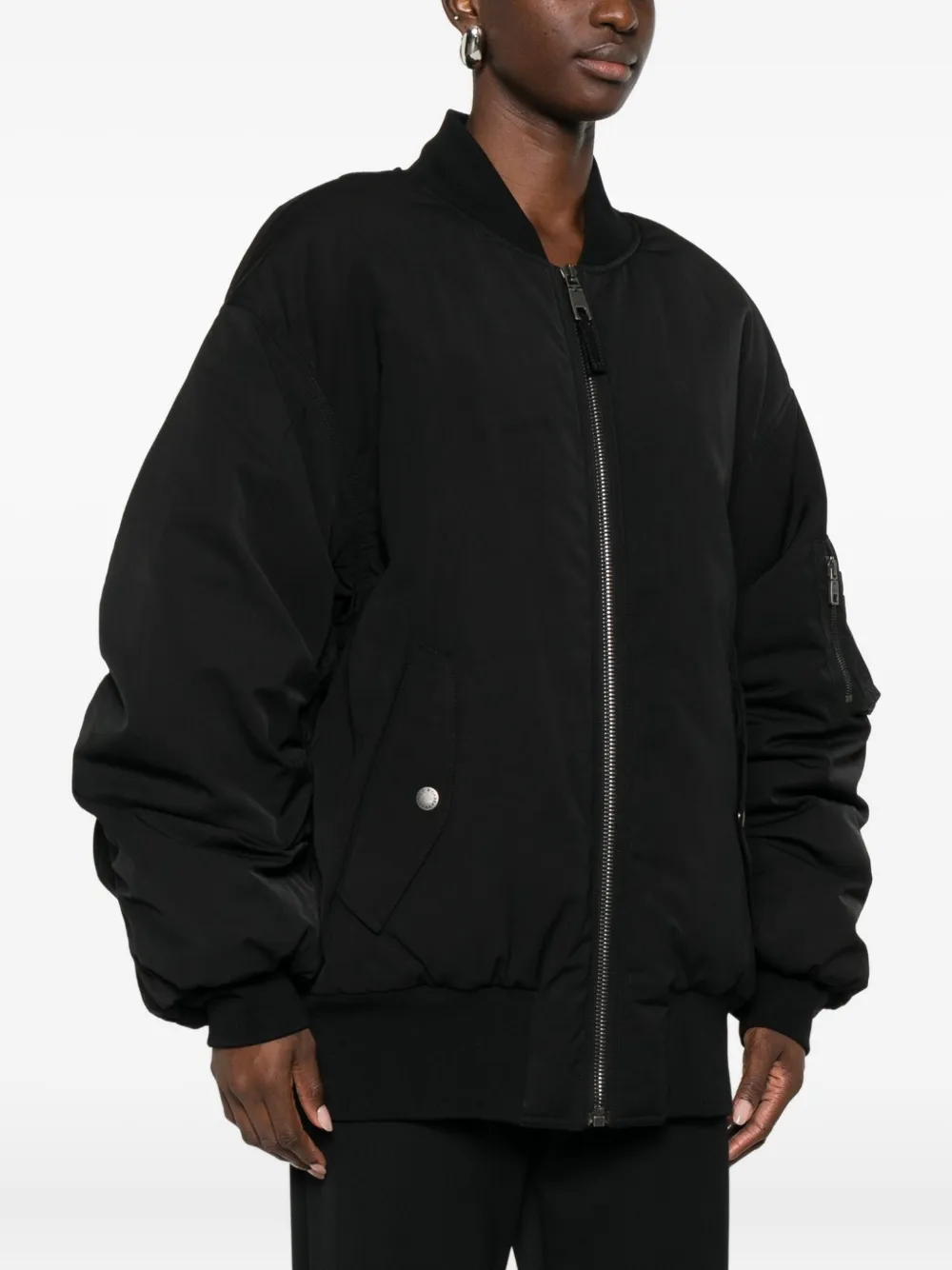 Dolce & Gabbana Zip-fastening Bomber Jacket In Black