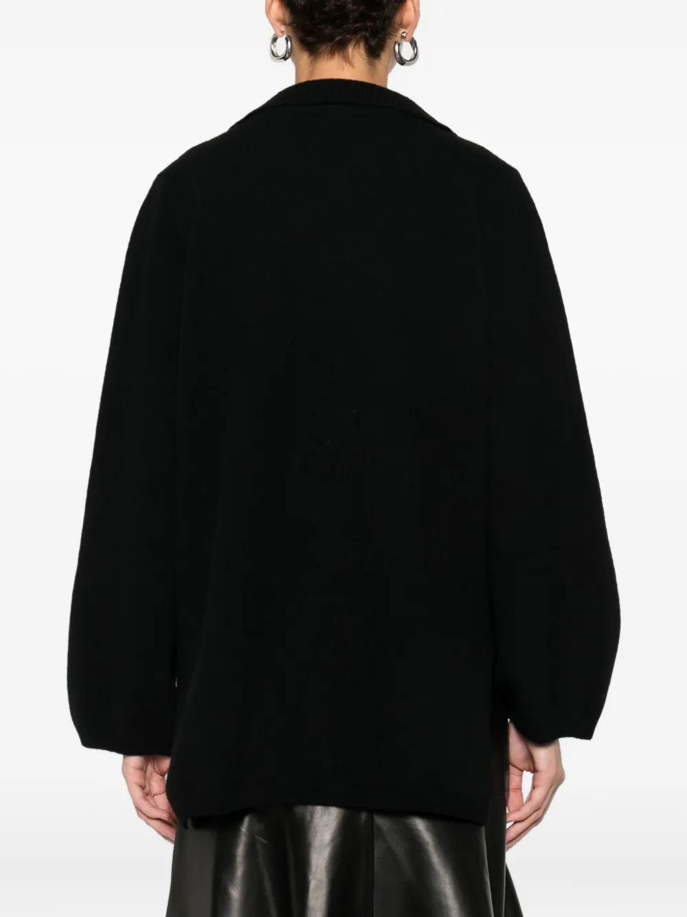 Solotre Polo-collar Sweater In Black