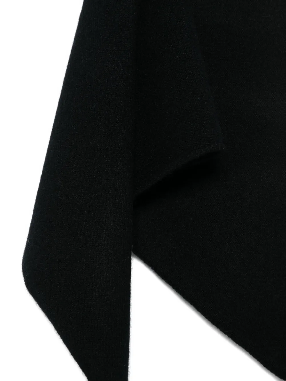 Extreme Cashmere Striped-detail Bandana Scarf In Black