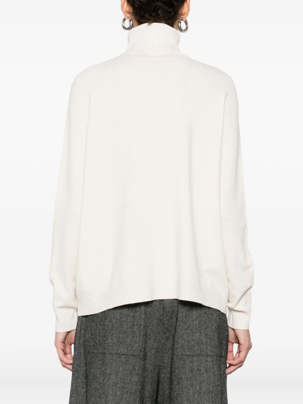 Solotre Roll-neck Sweater In Brown