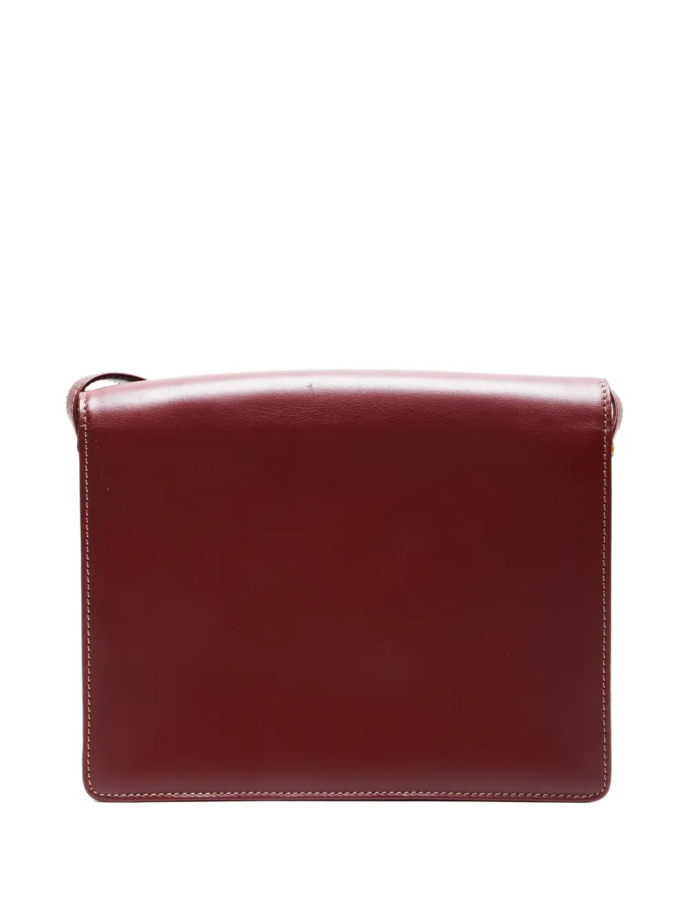 Pre-owned Cartier 1990-2000 Must De Leather Shoulder Bag In Red