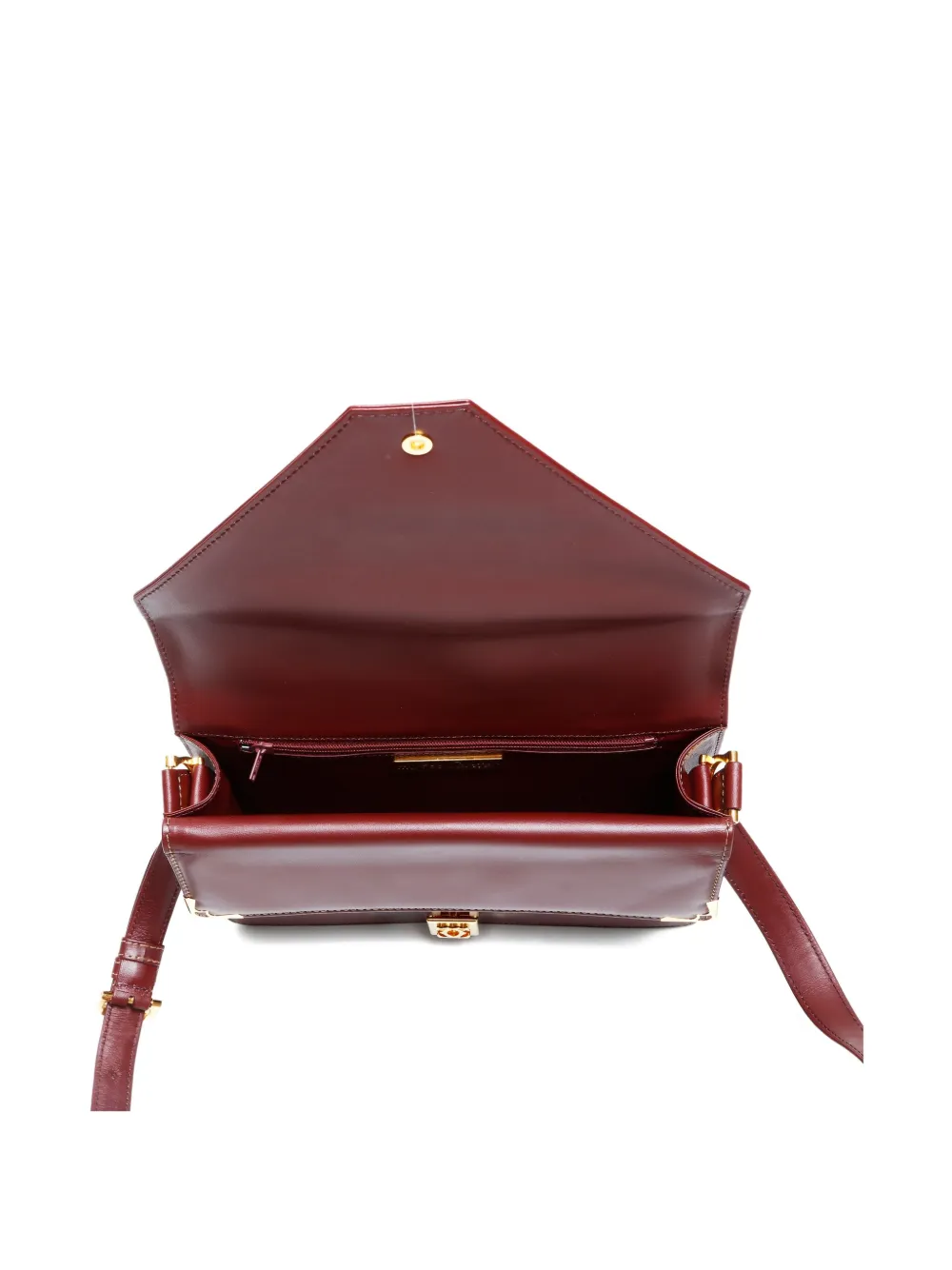 Pre-owned Cartier 1990-2000 Must De Leather Shoulder Bag In Red