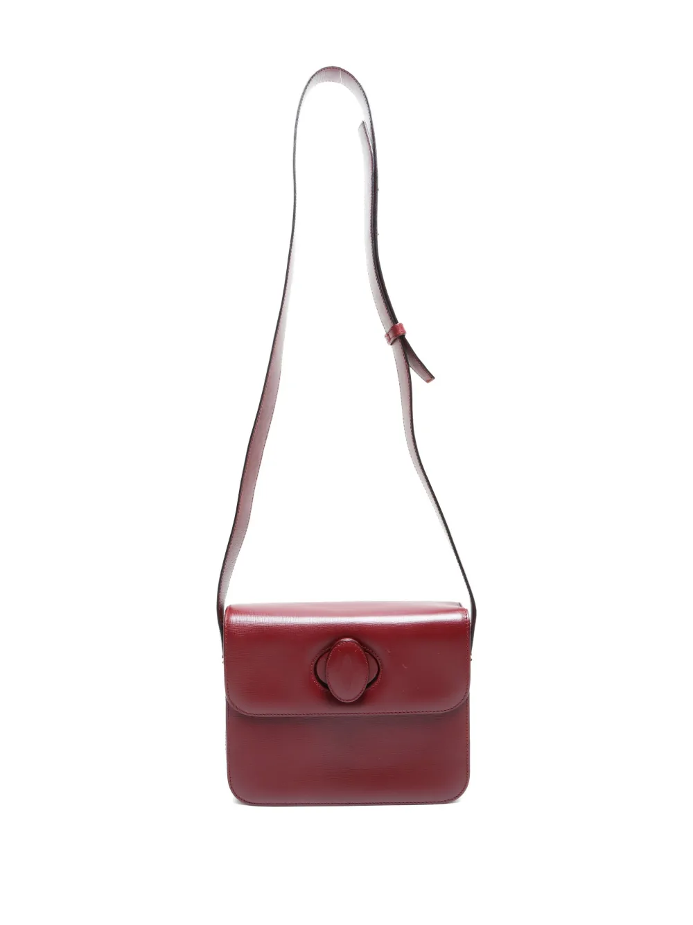 Pre-owned Cartier 2000-2010s Must De Shoulder Bag In Red