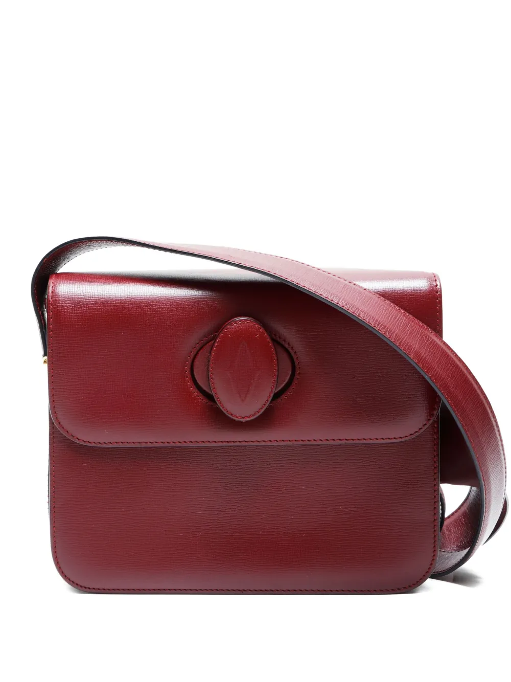 Pre-owned Cartier 2000-2010s Must De Shoulder Bag In Red