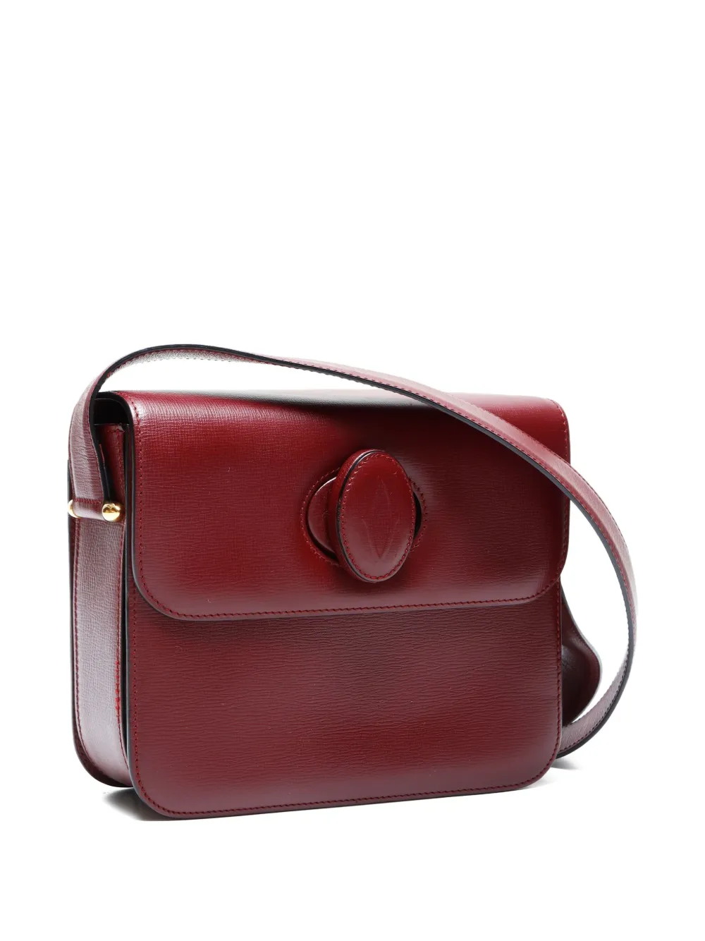 Pre-owned Cartier 2000-2010s Must De Shoulder Bag In Red