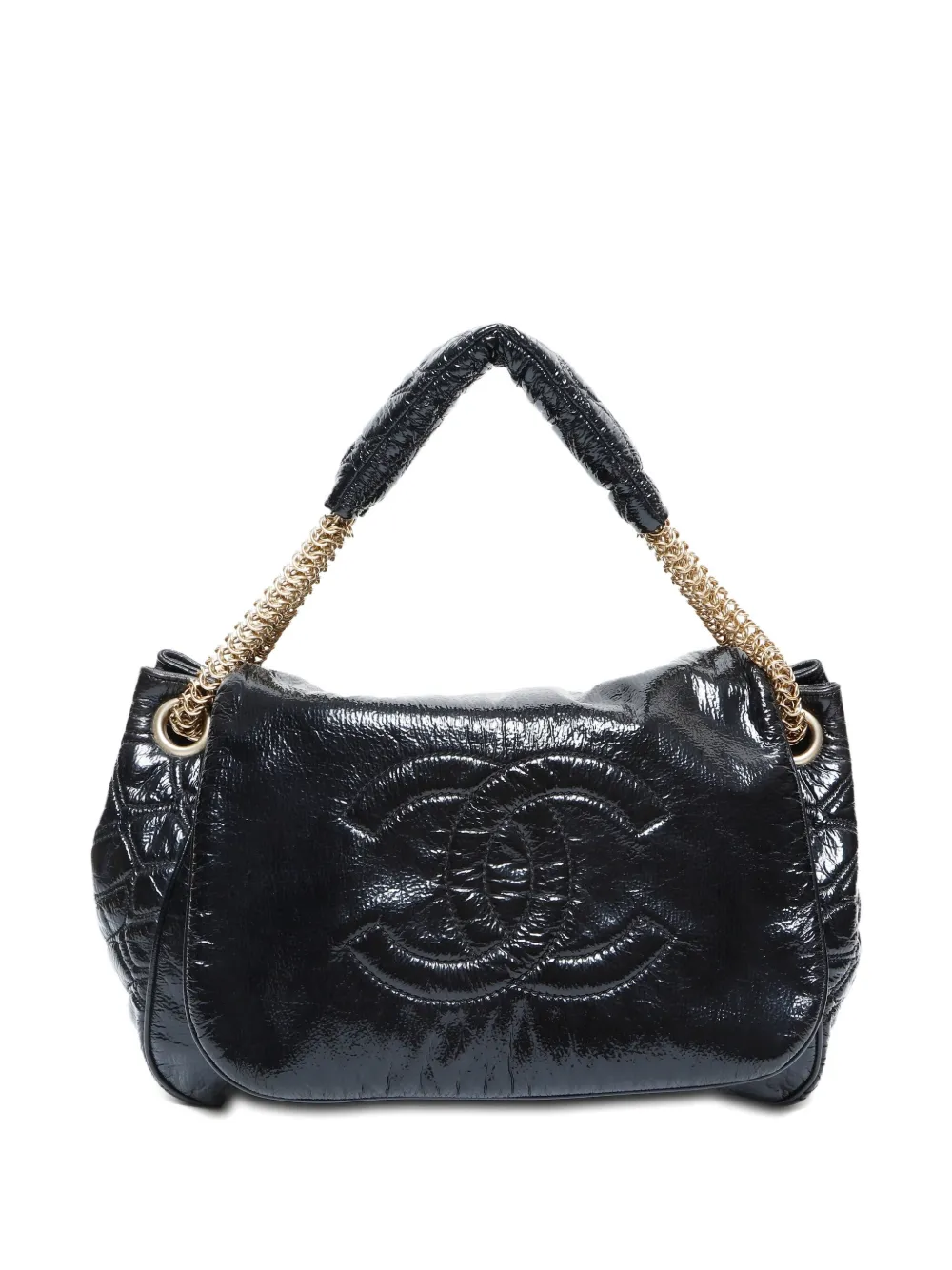 Pre-owned Chanel 2008-2009 Cc Mark Shoulder Bag In Black