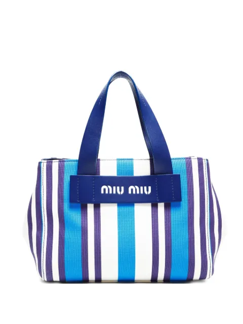 Miu Miu Pre-Owned 2020-2025 striped handbag
