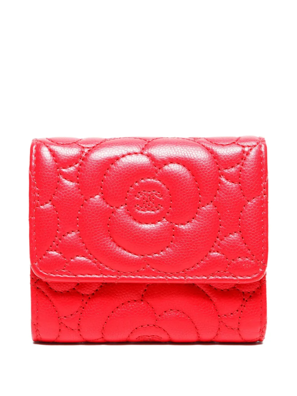 CHANEL Pre-Owned 2017-2018 Camellia wallet | Red | Image 1