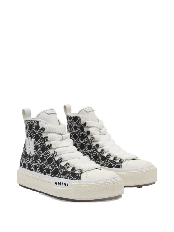 AMIRI モノグラム ハイカットスニーカー | ブラック | FARFETCH JP