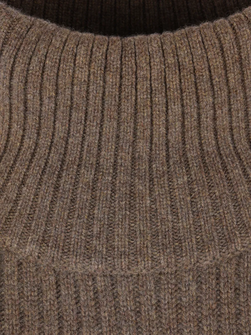  Le Kasha Ribbed Roll-neck Sweater - Brown 